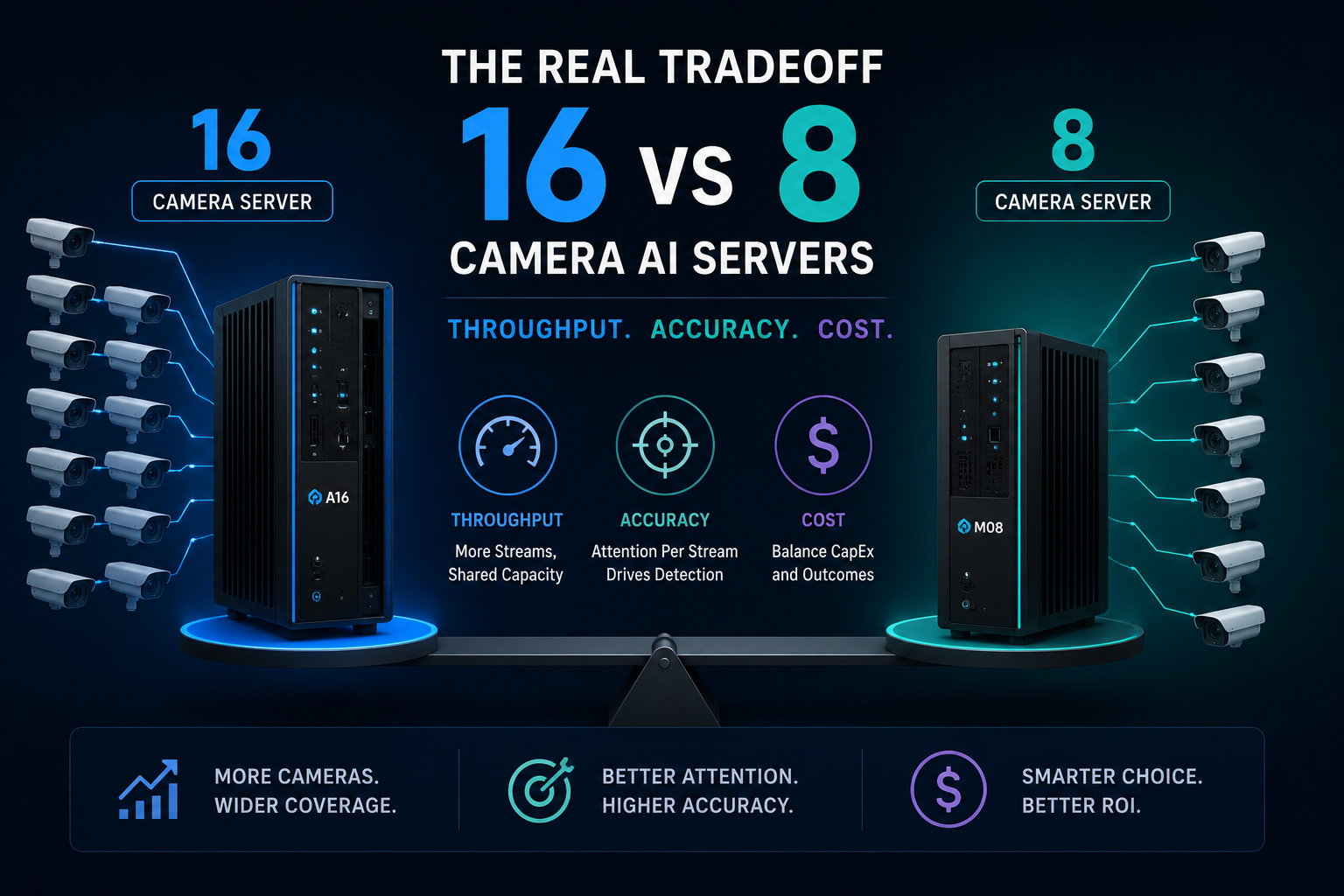 16 vs 8 Camera AI Servers